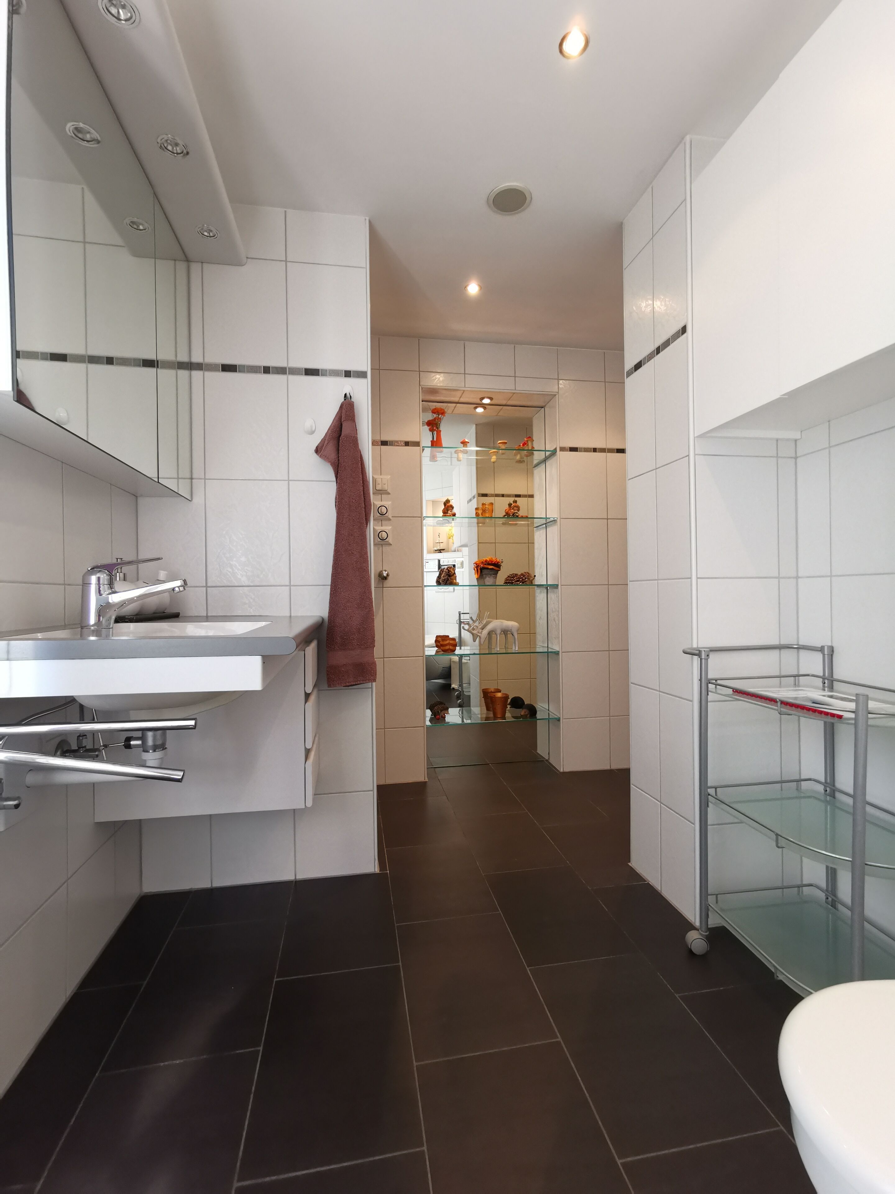 Comfort Apartment | Bathroom | Shower, hydromassage showerhead, hair dryer, bidet