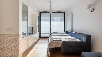 Departamento Premium | Área de sala de estar | Televisión de pantalla plana