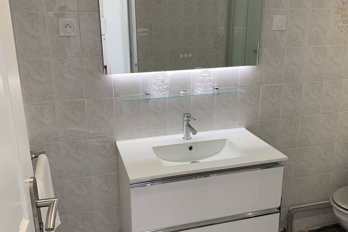 double room, 1 double bed, pool view | bathroom | shower, hydromassage showerhead, free toiletries, hair dryer