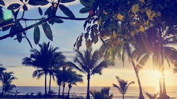 Vue sur la campagne depuis l’hébergement