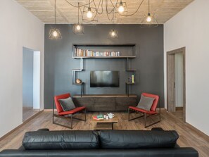 Familienapartment, 2 Schlafzimmer, Meerblick | Wohnbereich