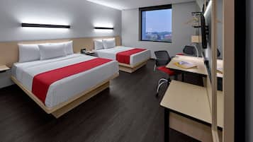 In-room safe, desk, laptop workspace, iron/ironing board