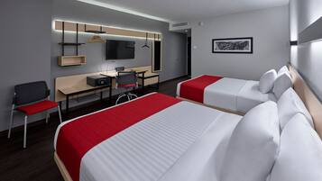 In-room safe, desk, laptop workspace, iron/ironing board