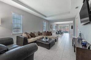 Smart TV, video games, table football, books