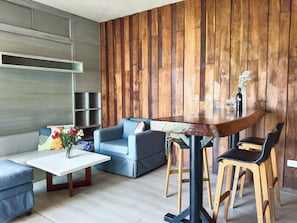 Comfort-Penthouse, 1 Schlafzimmer | Wohnbereich