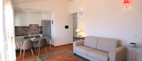 Apartment, 2 Bedrooms, Sea View | Living area