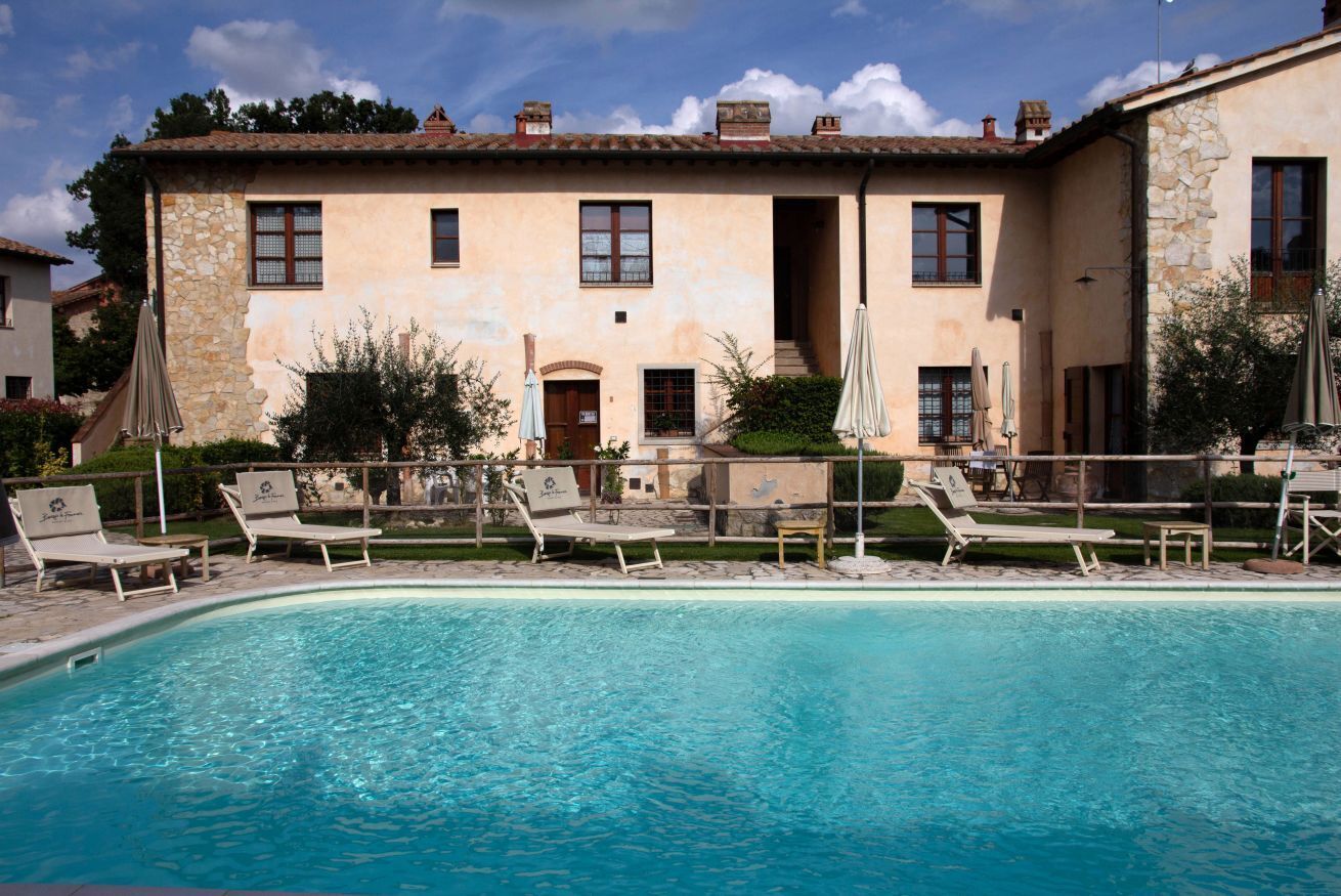 Una piscina riscaldata