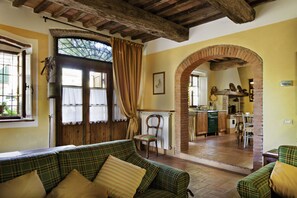 Fernseher, Kamin, DVD-Player, Bücher