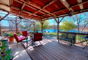 Cabin, 3 Bedrooms | Porch - Mesquite Creek Farmhouse (New Braunfels)