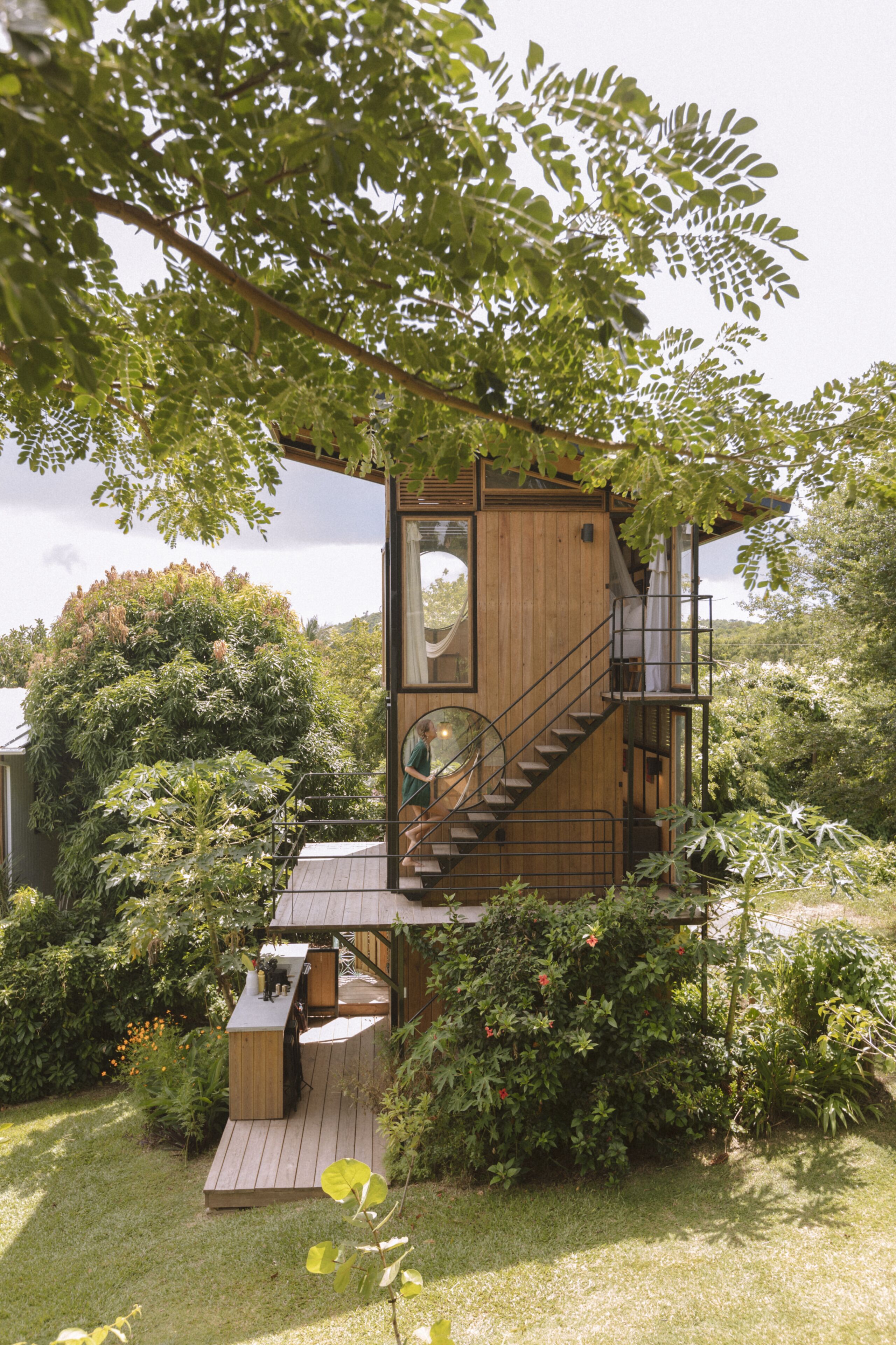 Luxury Tree House, 1 Queen Bed, Kitchen, Ocean View | Premium bedding, down comforters, in-room safe, individually decorated