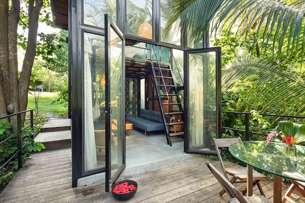 Signature Tree House, 1 Queen Bed, Kitchen, Garden View | Terrace/patio - Finca Victoria (Vieques)