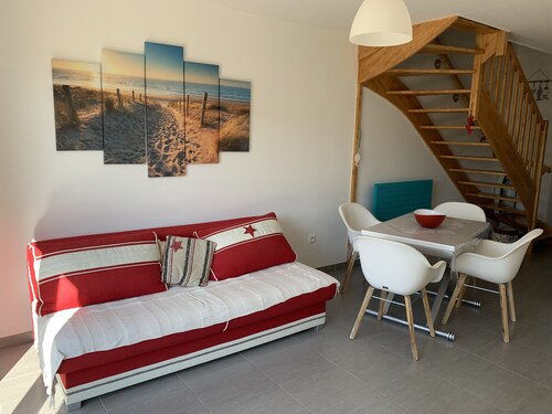 Charmante maisonnette à Quend Plage, 2 chambres, jardinet, parking, proche commodités