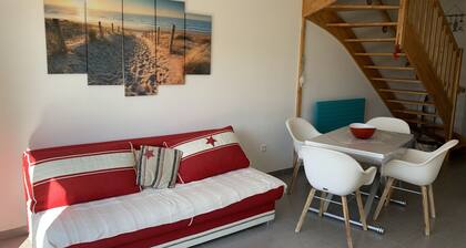 Charmante maisonnette à Quend Plage, 2 chambres, jardinet, parking, proche commodités
