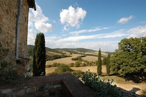 Set amidst rolling hills and lush vegetation, this charming farmhouse offers a serene escape.
