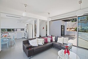 Fernseher, Kamin, DVD-Player