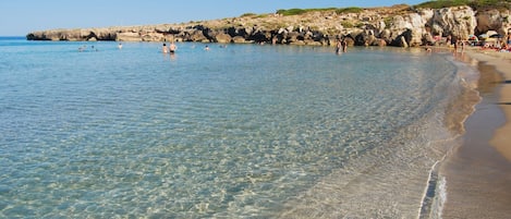 Vlak bij het strand