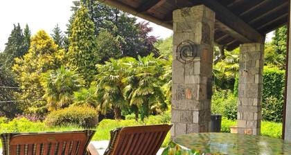 Bel appartement avec jardin dans une position panoramique surplombant le lac Majeur