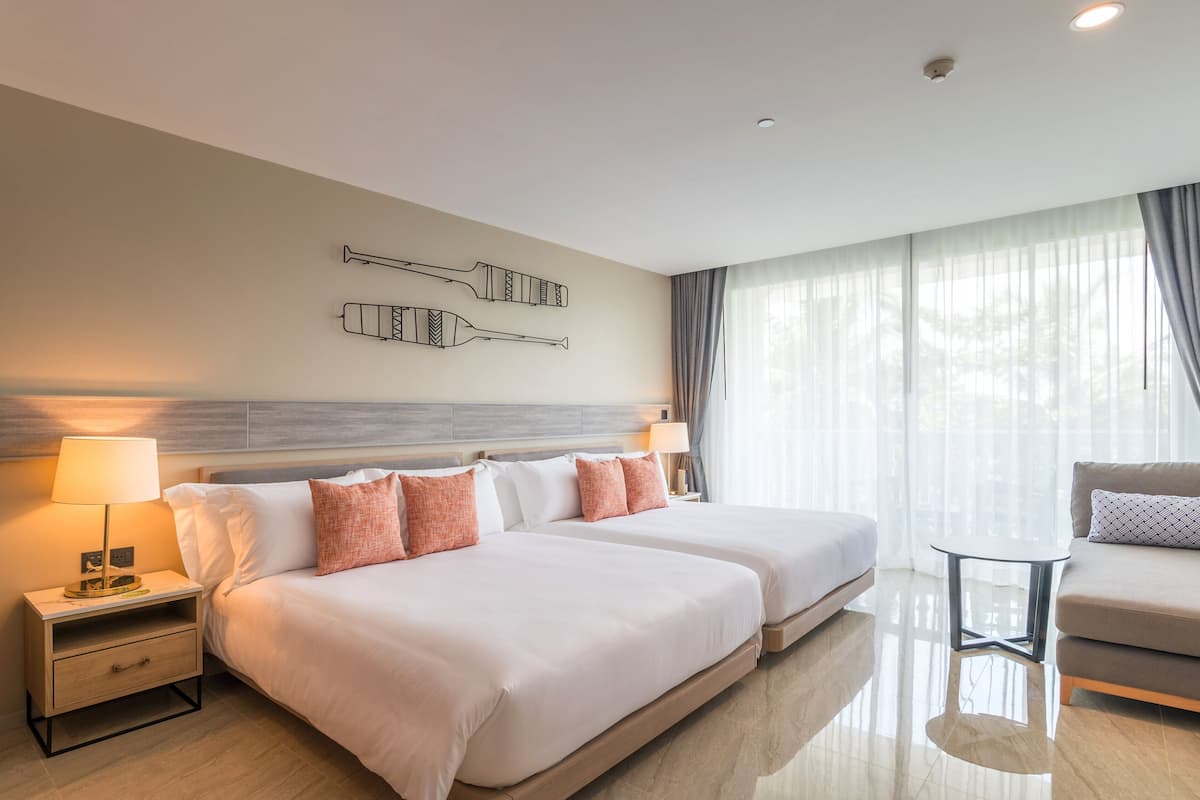 In-room safe, desk, blackout curtains, iron/ironing board