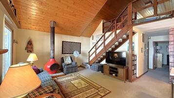 TV, fireplace, DVD player