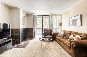 TV, fireplace, video games