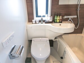 Duschwanne, Komfortbadewanne, kostenlose Toilettenartikel, Haartrockner