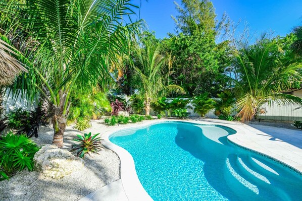 Una piscina climatizada
