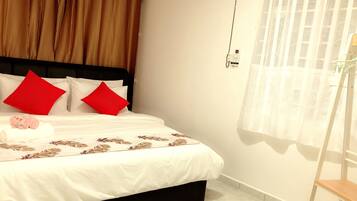 Down comforters, blackout drapes, free WiFi