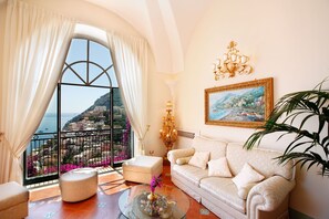 TV, fireplace, DVD player - Luxury Villa rental in Positano - Luxury villa on the Amalfi coast (Positano)