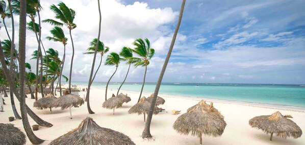 Sun loungers, beach towels