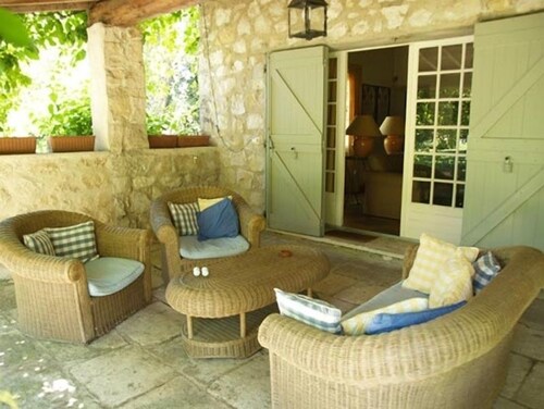 A lush garden near one of Provence's most beautiful villages