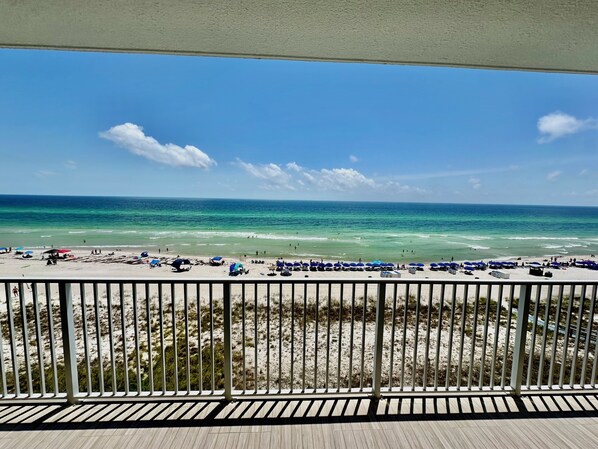 On the beach - Lowest Floor Condo, Oversized Balcony, Beach Front, Reserved Parking Space! (Panama City Beach)