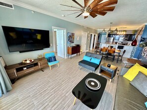 TV, DVD player - Lowest Floor Condo, Oversized Balcony, Beach Front, Reserved Parking Space! (Panama City Beach)