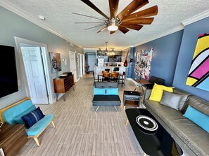 TV, DVD player - Lowest Floor Condo, Oversized Balcony, Beach Front, Reserved Parking Space! (Panama City Beach)