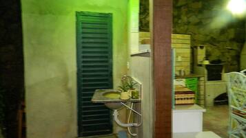 Shower, toilet paper