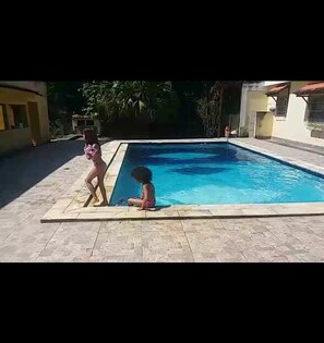 Outdoor pool - SITE FOR 15 PEOPLE - WHEELCHAIR-ACCESSIBLE - EST RIO TERESÓPOLIS - WI-FI (Magé)