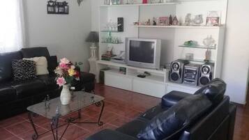 Televisie, tafelvoetbal en een stereo