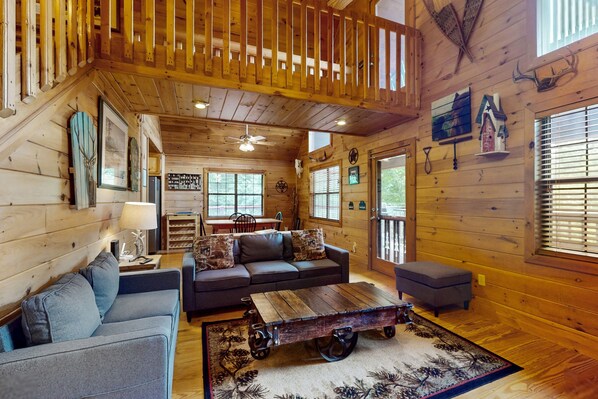 TV, fireplace, DVD player, ping pong