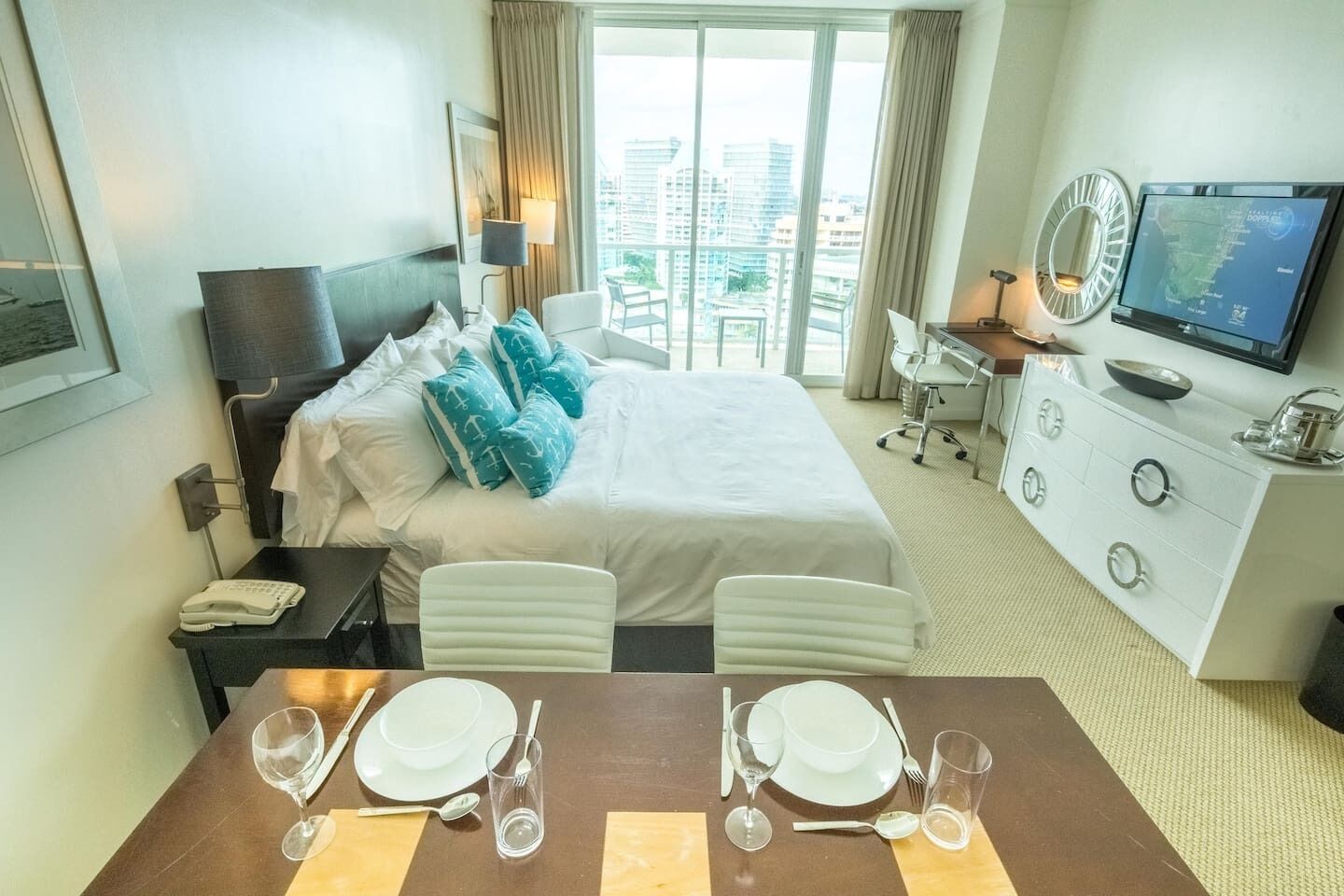 In-room safe, desk, laptop workspace, blackout drapes