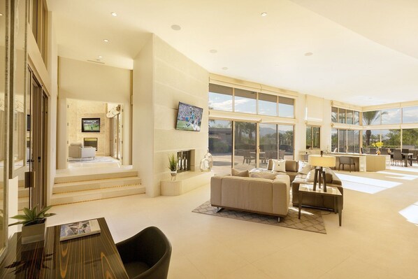 Villa (4 Bedrooms) | Living area | Flat-screen TV - Villa Mirada (Rancho Mirage)