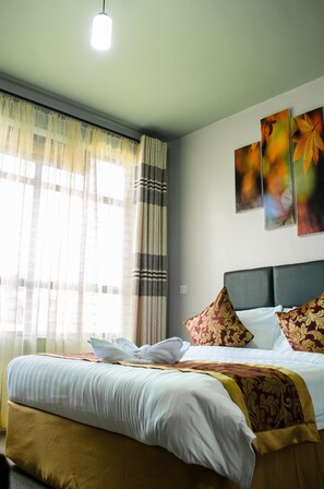 4 soverom, sengetøy i egyptisk bomull og sengetøy av topp kvalitet