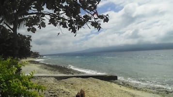 En la playa