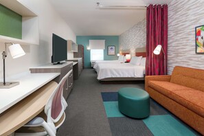 Desk, laptop workspace, blackout drapes, iron/ironing board - Home2 Suites by Hilton Orlando Near UCF (Orlando)