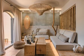 Villa, 2 Bedrooms, 2 Bathrooms (Palatsina) | Living area - Braunis Horio Villas (Kefalonia)