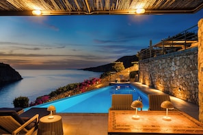 Villa, 2 chambres (Prikonas) | Terrasse/Patio