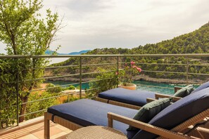 Villa, 2 Bedrooms (Prikonas) | Beach/ocean view - Braunis Horio Villas (Kefalonia)