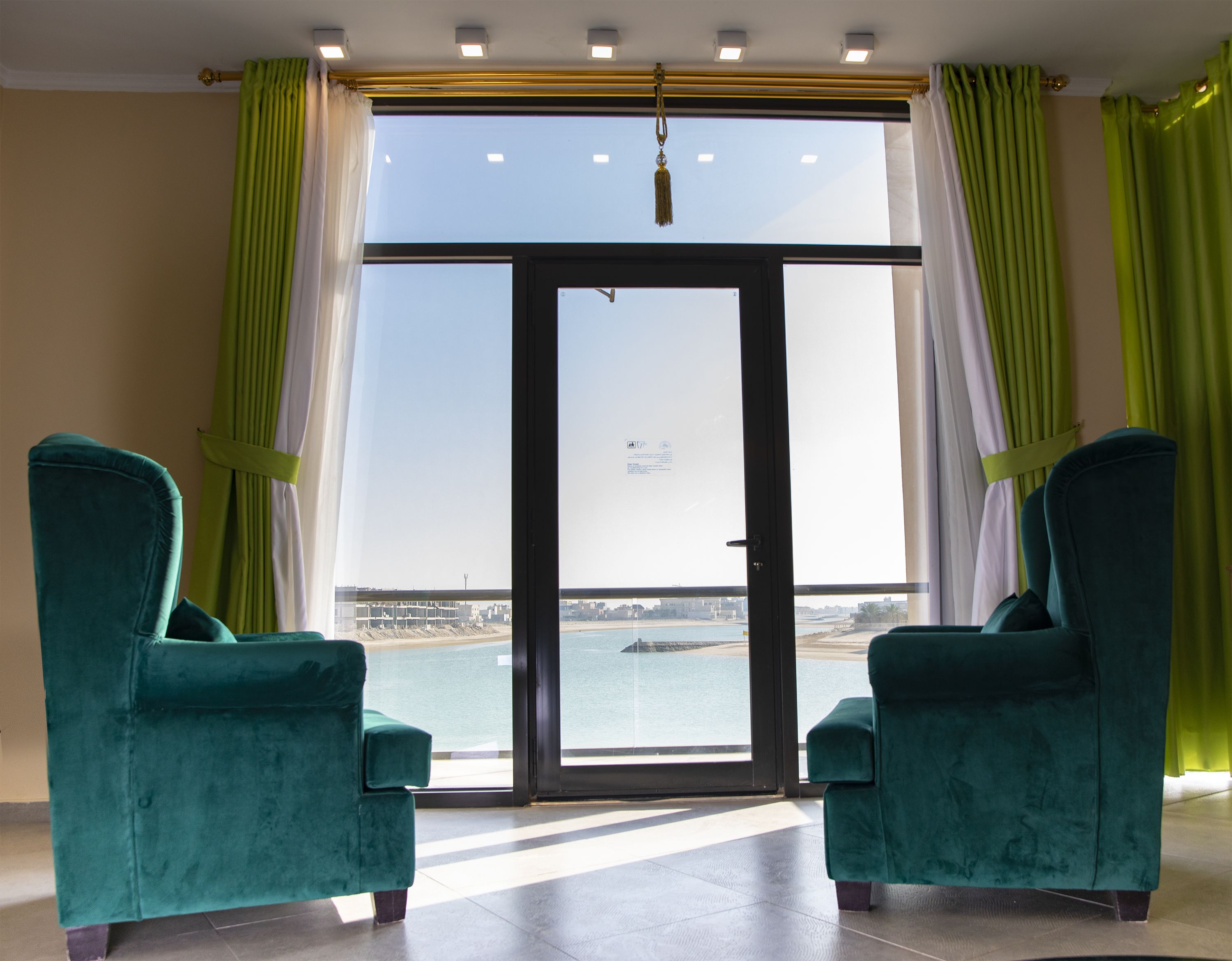 Uitzicht vanuit accommodatie