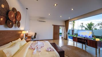 Luxury Villa, 1 King Bed, Private Pool | 1 bedroom, Egyptian cotton sheets, premium bedding, down comforters