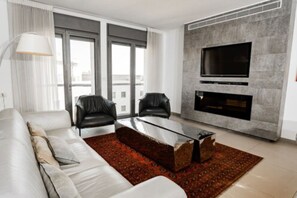Family Apartment, 3 Bedrooms, City View | Living area - The Haneviim Suites (Jerusalem)