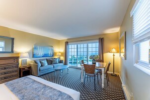Studio, 1 Queen Bed with Sofa bed, Patio (Surfside 1) | Premium bedding, iron/ironing board, free WiFi, bed sheets