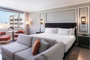 Down duvets, minibar, in-room safe, desk